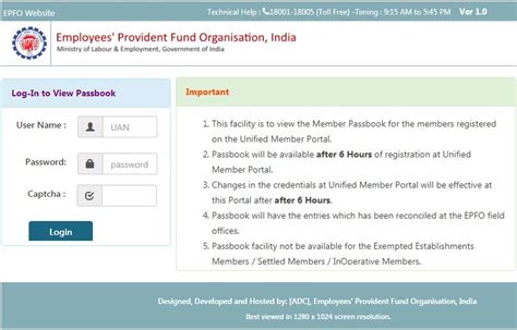 efps login registration|epfo member passbook.